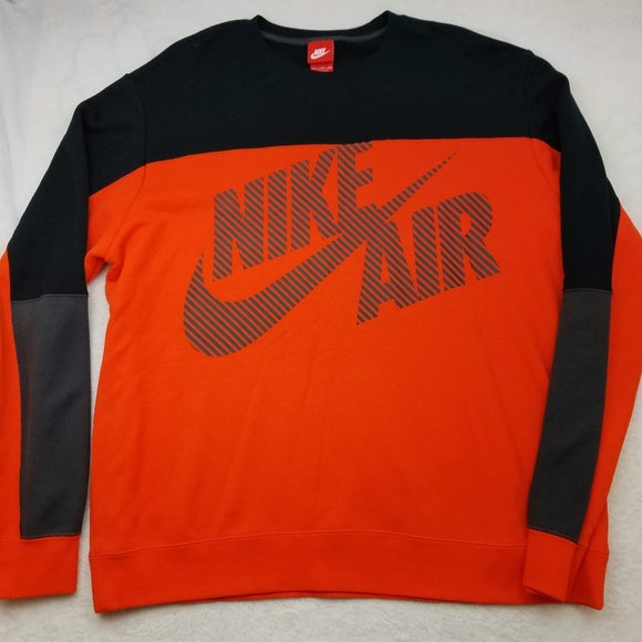 Nike Other - Nike Air Red Black Gray Pullover Sweatshirt 2XL